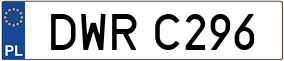 Trailer License Plate